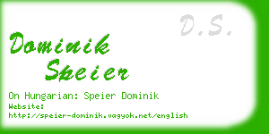 dominik speier business card